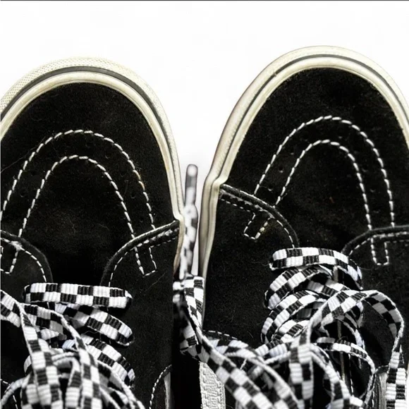 Vans Black Platform Sk8 Hi Shoes Women’s 8.5 - Picture 4 of 5